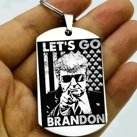 Donald Trump President lets go brandon Hot Keychain - Picture 1 of 1